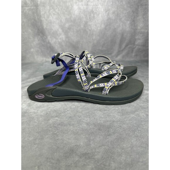 Chaco sandals lavender/yellow size 11 - Picture 4 of 9